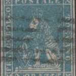 2 crazie azzurro 1857